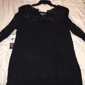 Black lace dress